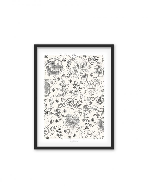 Folio02-cadre-bois-noir-affiche-florale-64