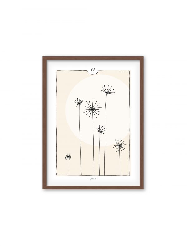 Folio02-cadre-bois-noyer-affiche-florale-65